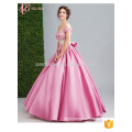 pink long chiffon ball gowns and cocktail prom evening dress 2017